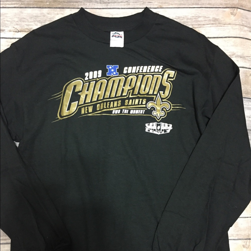 New Orleans saints NFC champs LS shirt size M